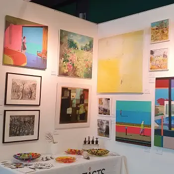 UK Artists stand 49 at fresh Art Fair 2022