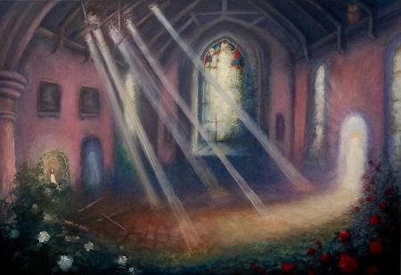 Interior painting Lumière Fantôme by UK Artist painter Lee Campbell